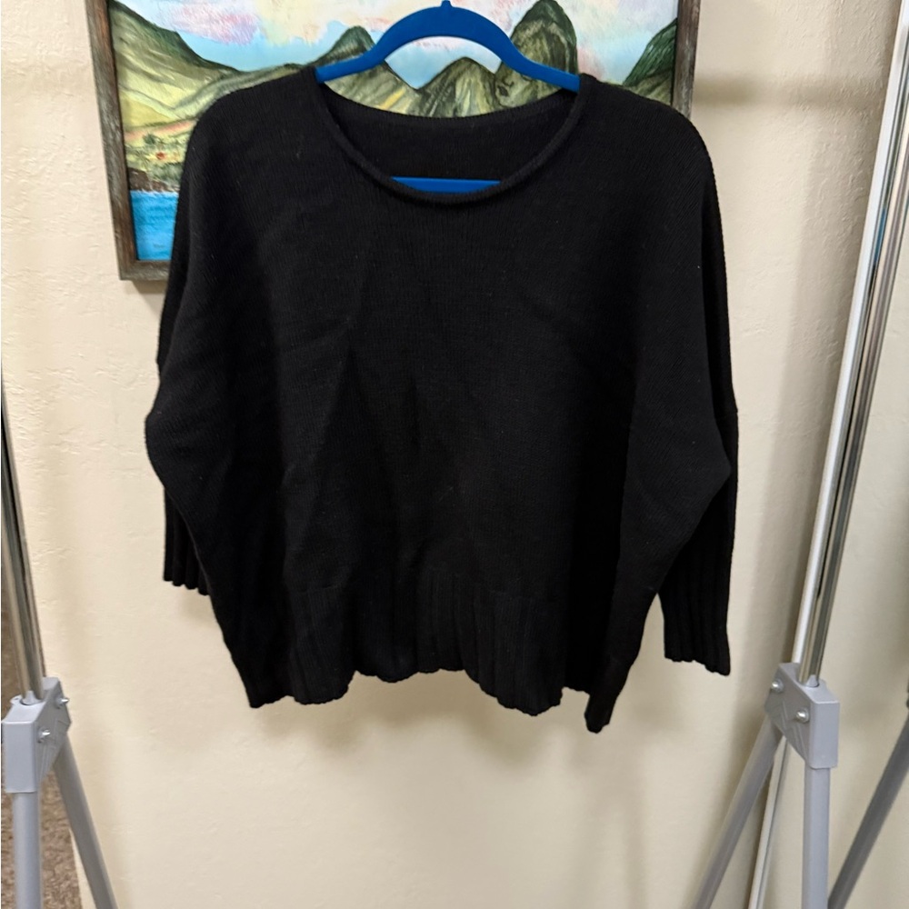 navabi Black Wool Sweater